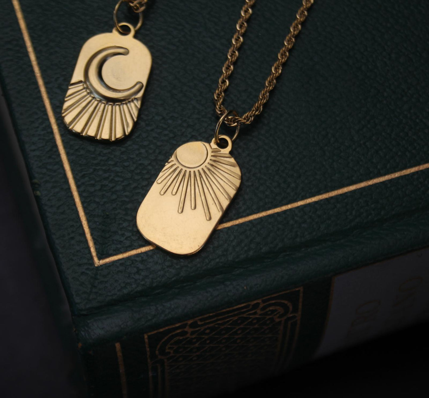 Sun and Moon Necklaces - Matching Celestial Jewelry