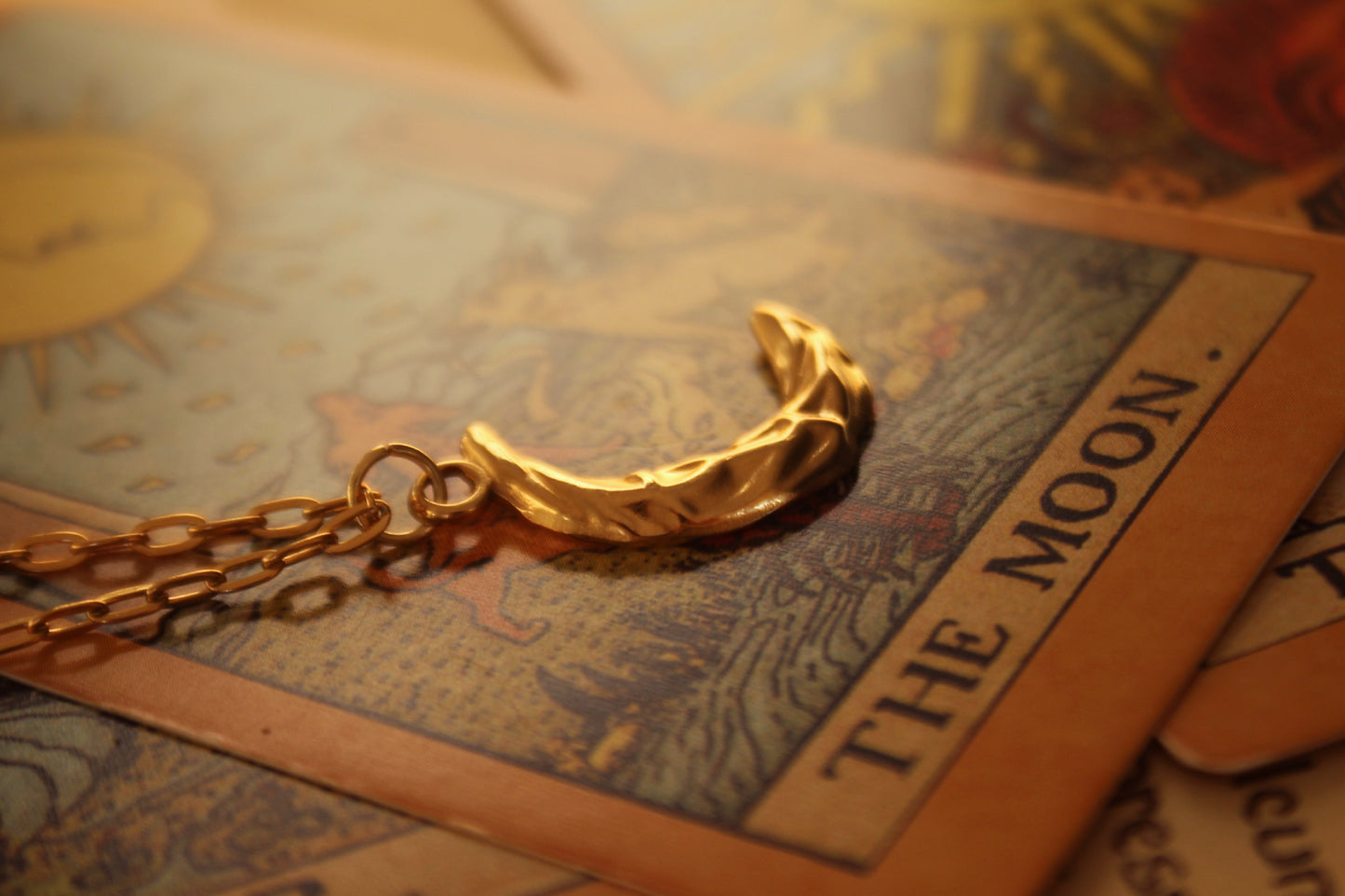 Gold Crescent Moon Necklace