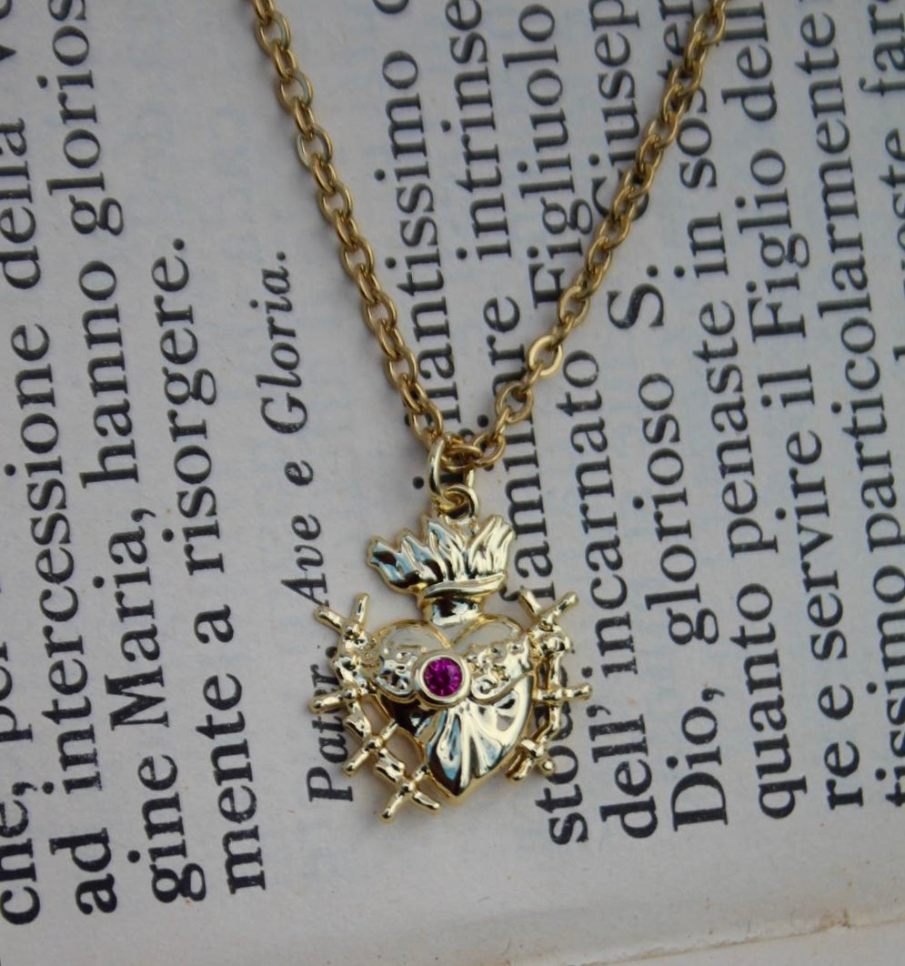 Sacred Heart of Mary Necklace