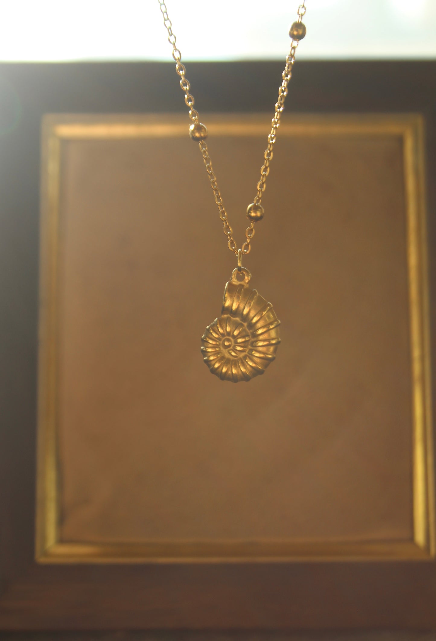 Gold Seashell Necklace – 18K Gold-Plated, Waterproof & Durable