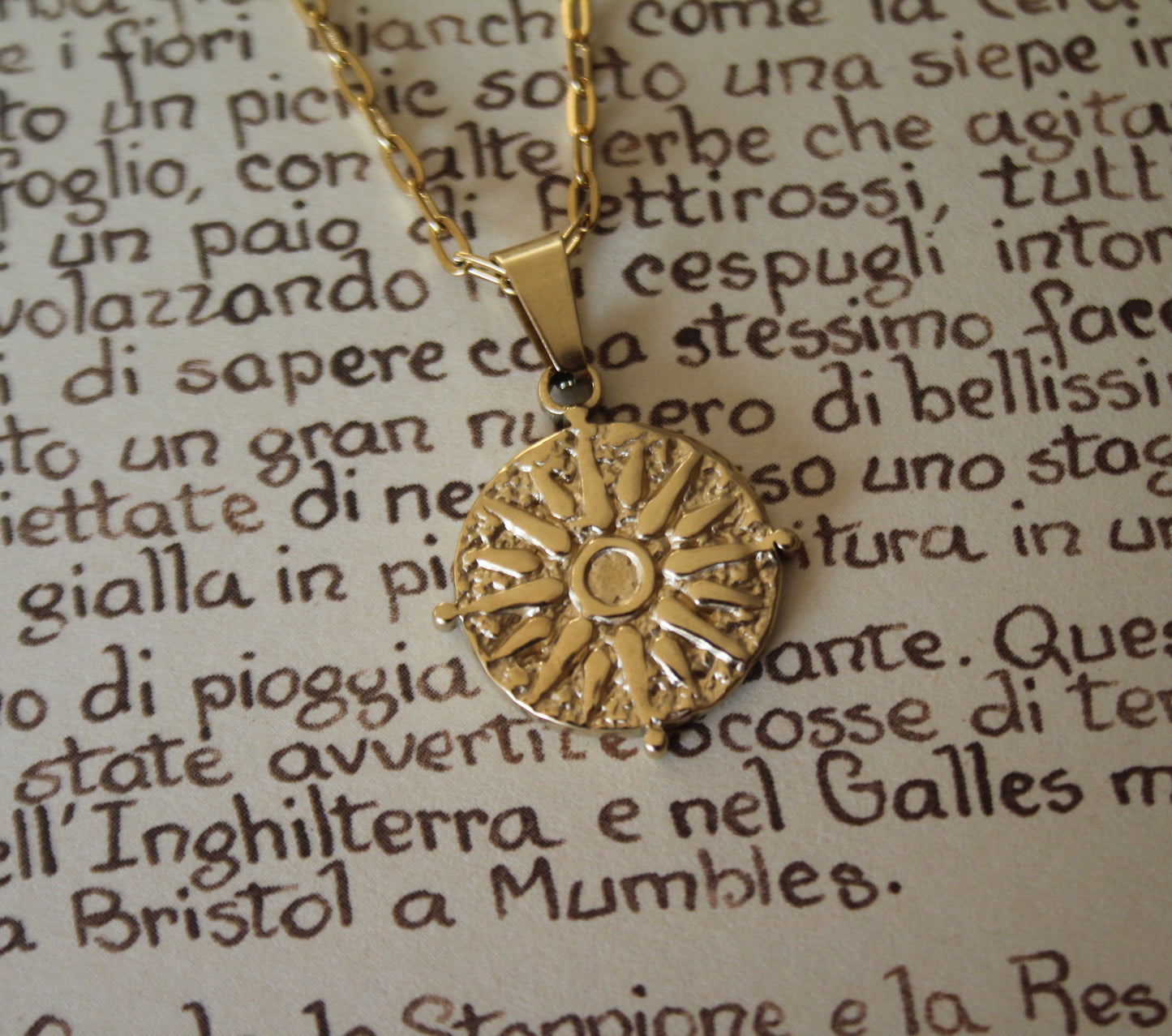 Vergina Sun Necklace