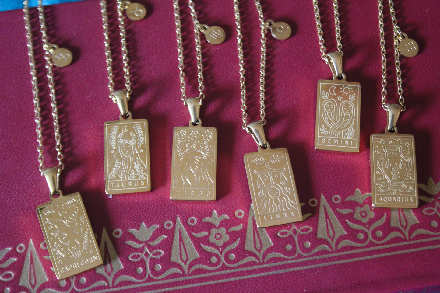 Tarot inspired Zodiac Necklace