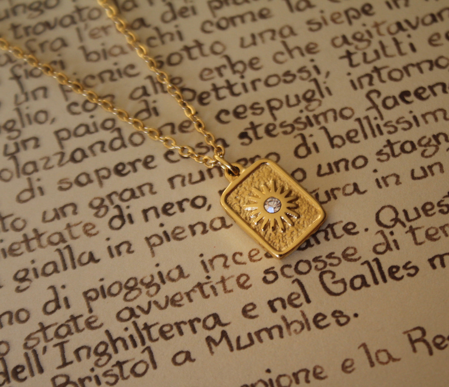 Dainty Sun Necklace