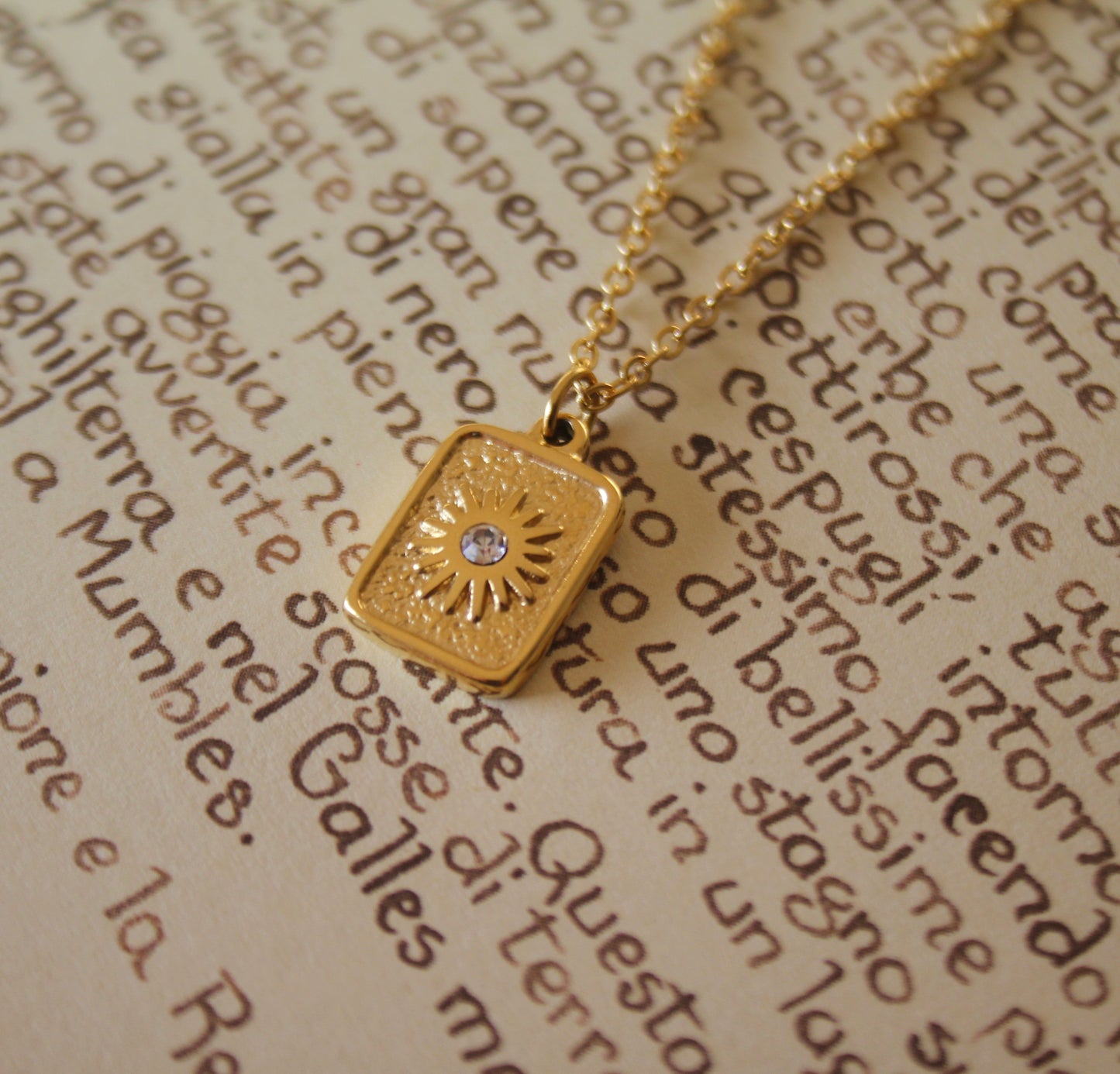 Dainty Sun Necklace
