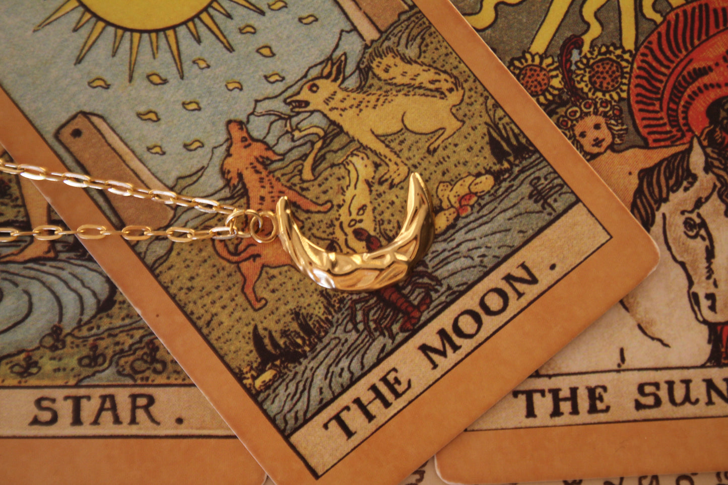 Gold Crescent Moon Necklace