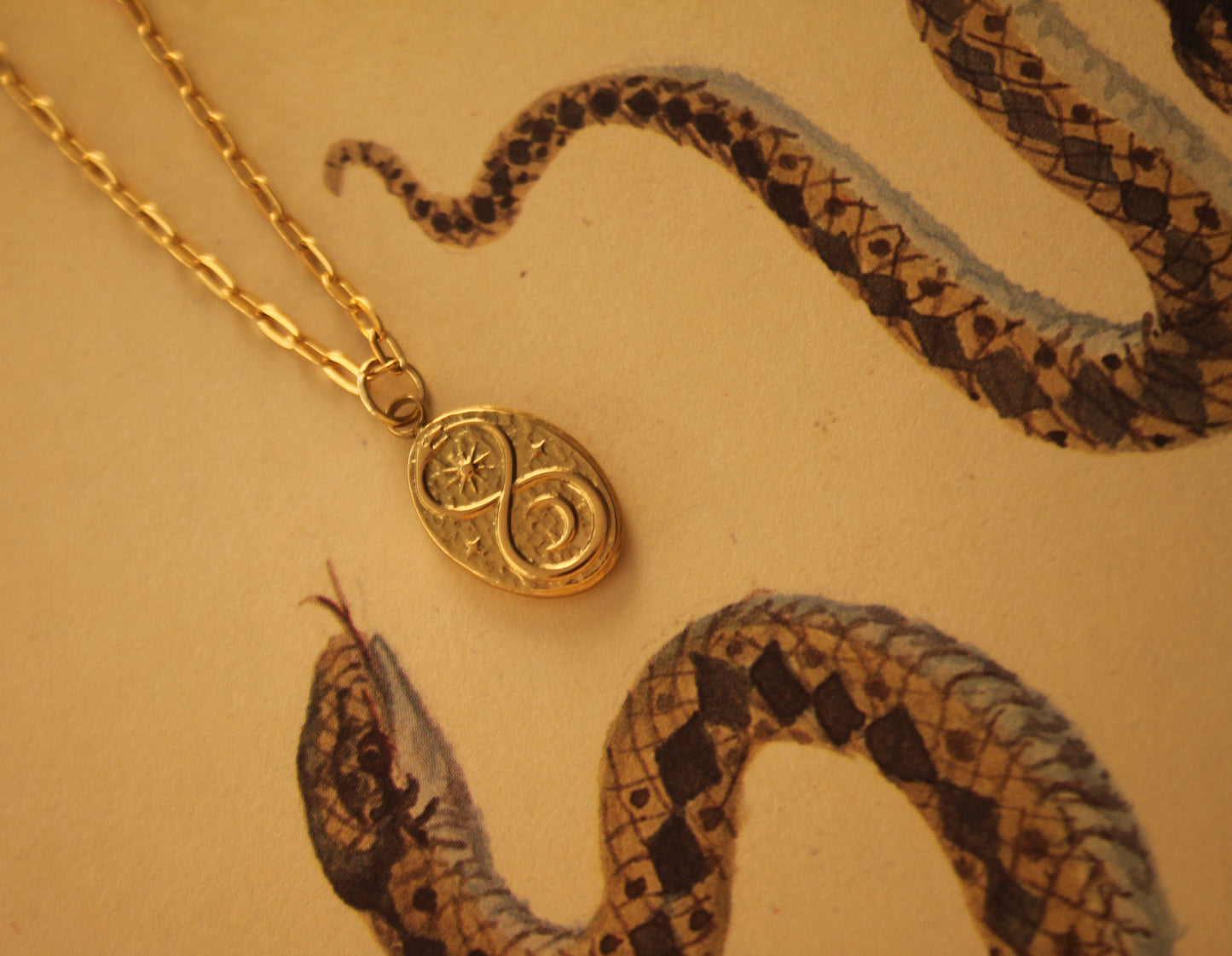 Dainty Ouroboros Necklace
