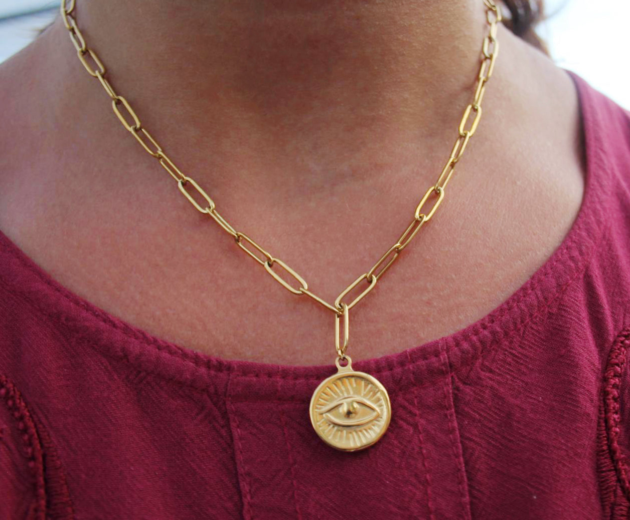 Evil eye necklace