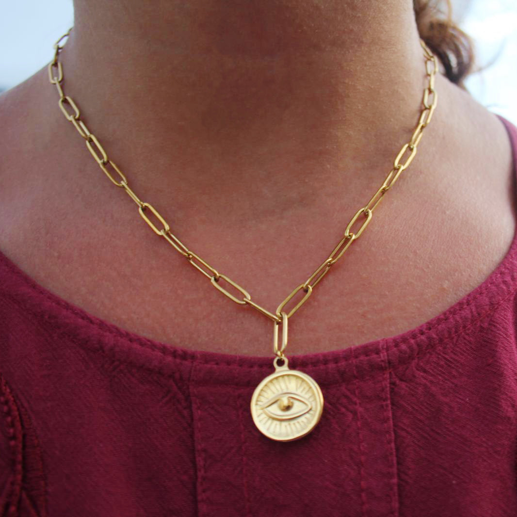 Evil eye necklace