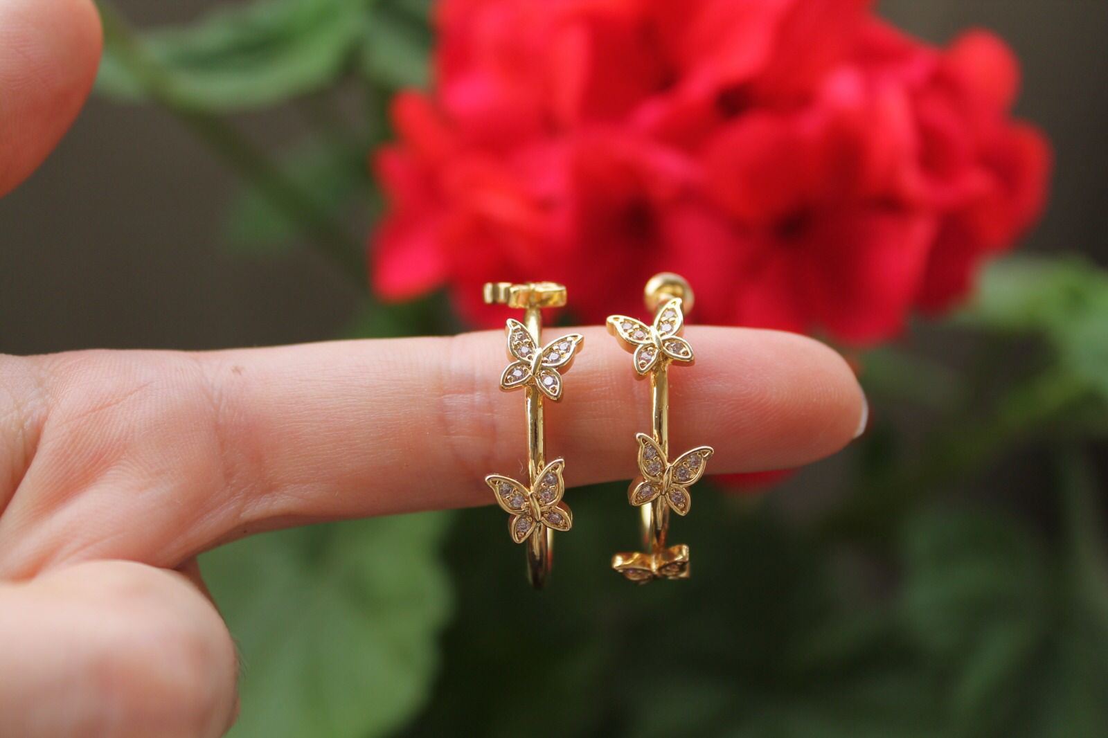 Italian Handmade Butterfly Earrings