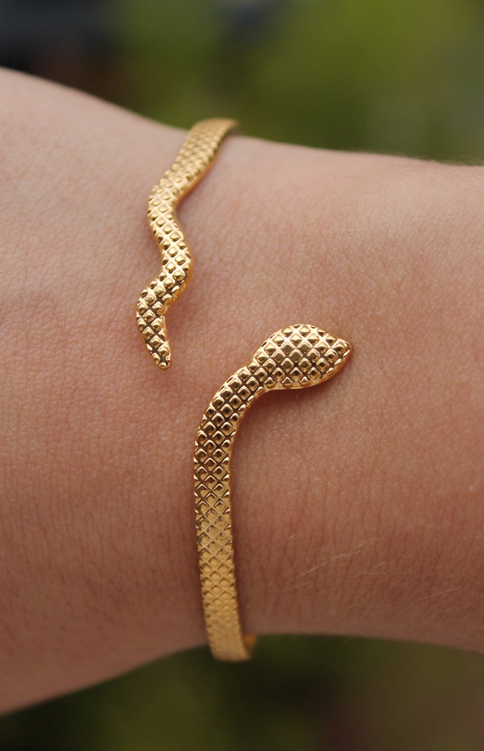 18k Gold Plated Serpent Bracelet