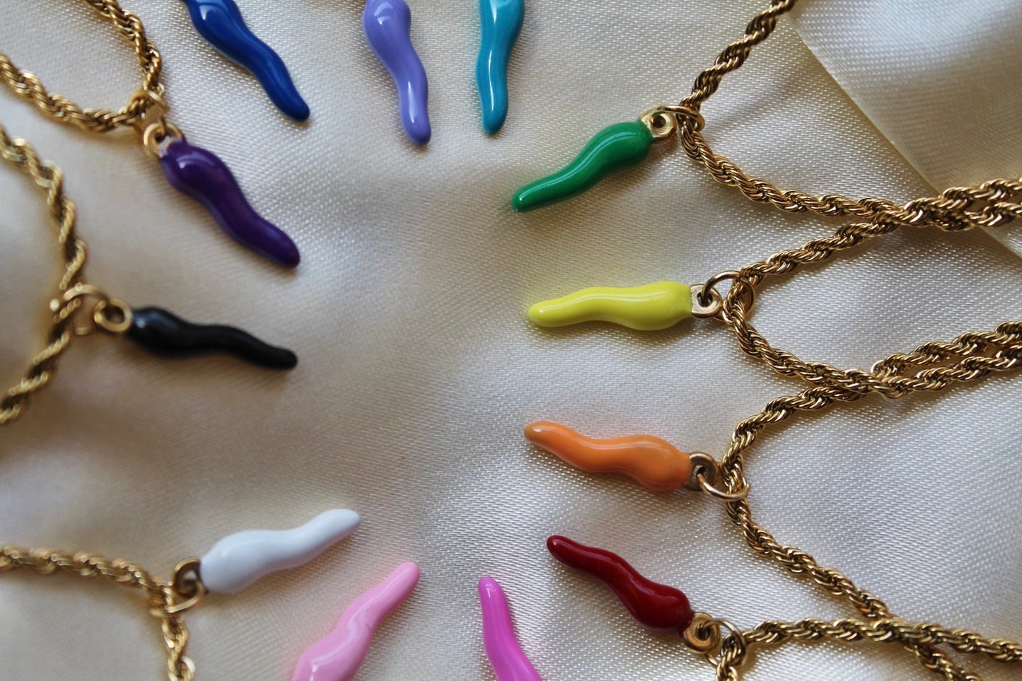 Colorful Horn Pendants