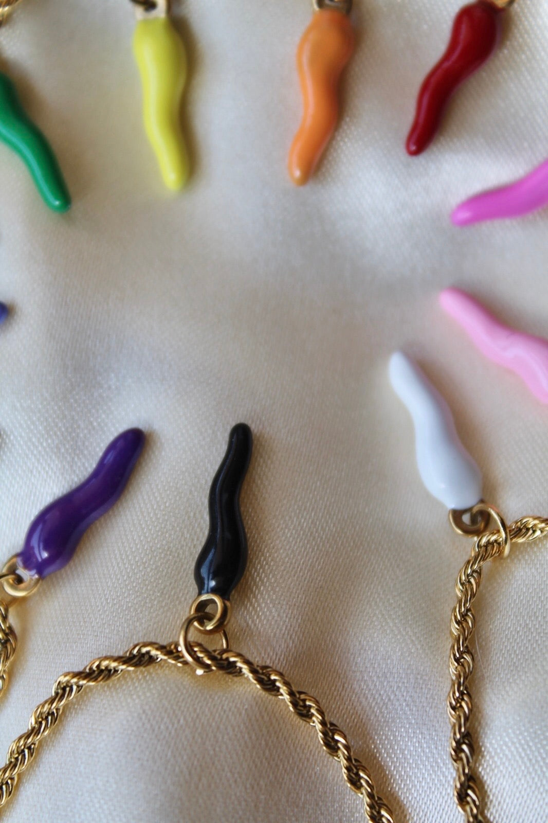 Colorful Horn Pendants