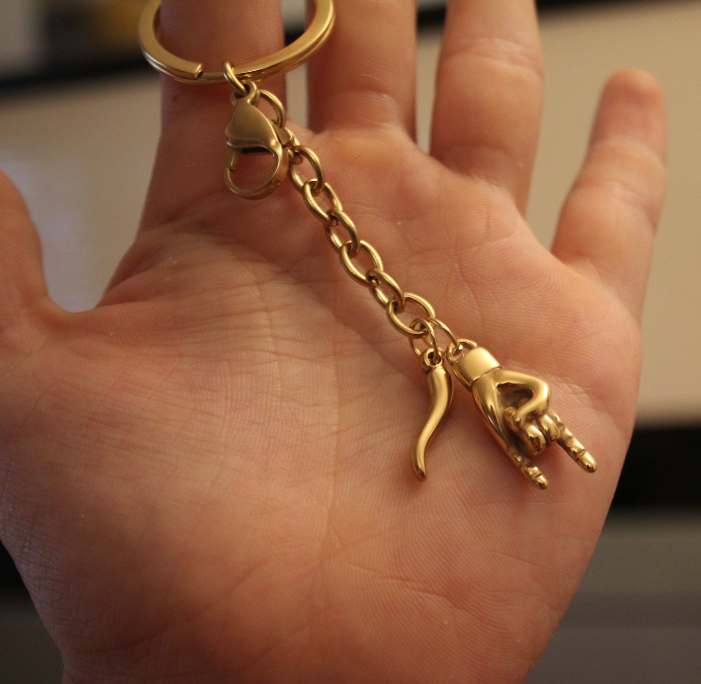 Custom Cornicello Keychain