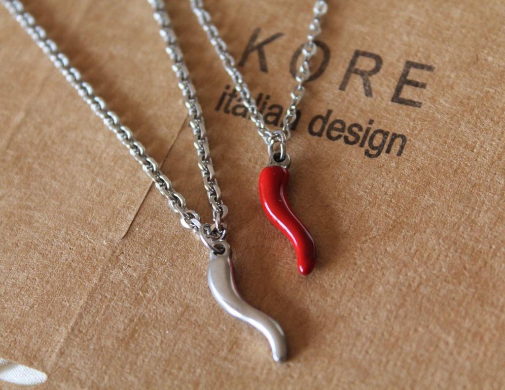 Classic Red Horn Necklace