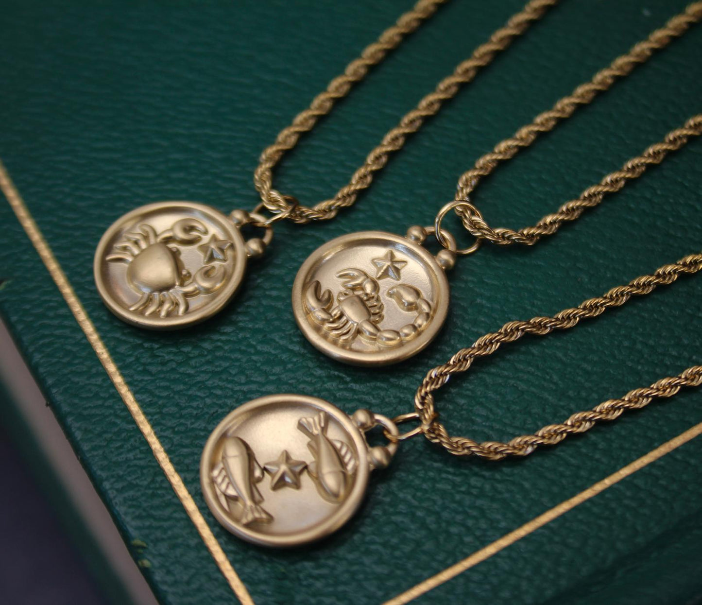 Zodiac Sign Necklace, Astrology Necklace, Star Sign Coin Stainless Steel Pendant, Constellation Necklace, Astrology Charm