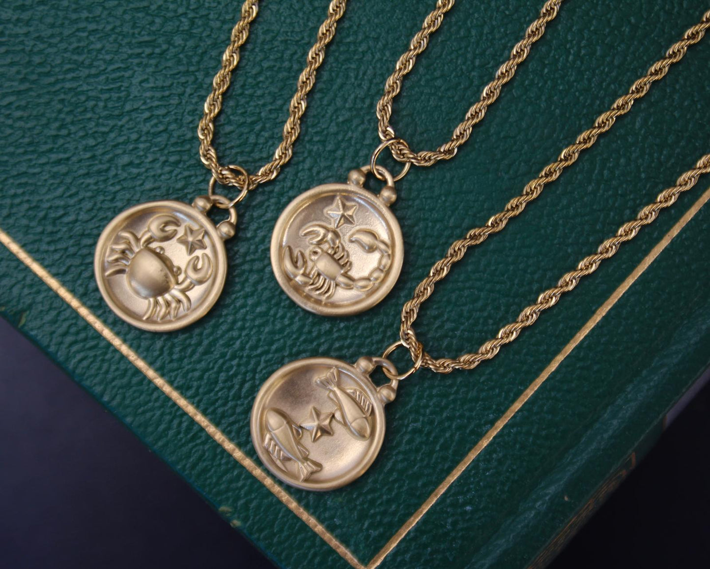 Zodiac Sign Necklace, Astrology Necklace, Star Sign Coin Stainless Steel Pendant, Constellation Necklace, Astrology Charm