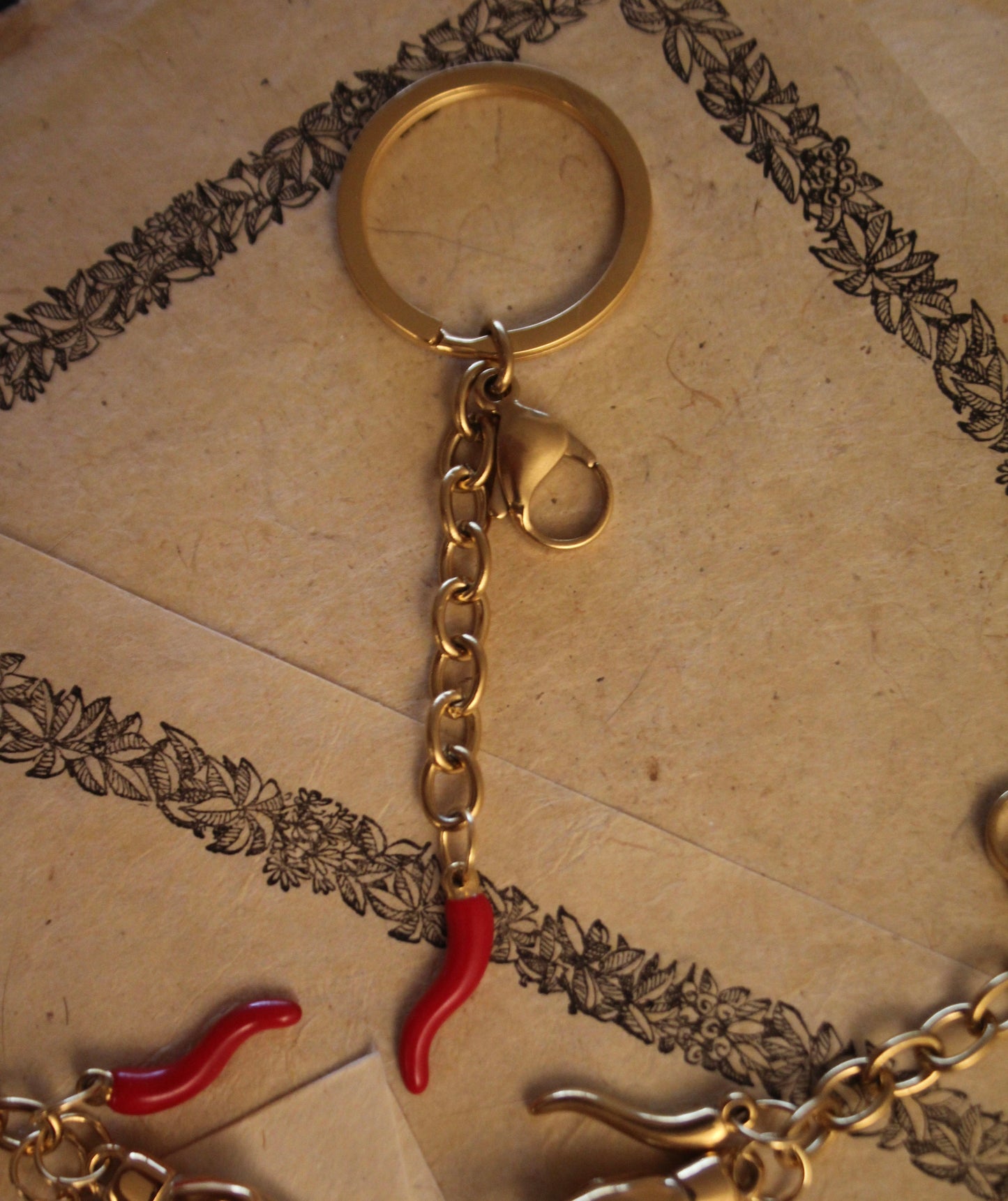 Custom Cornicello Keychain