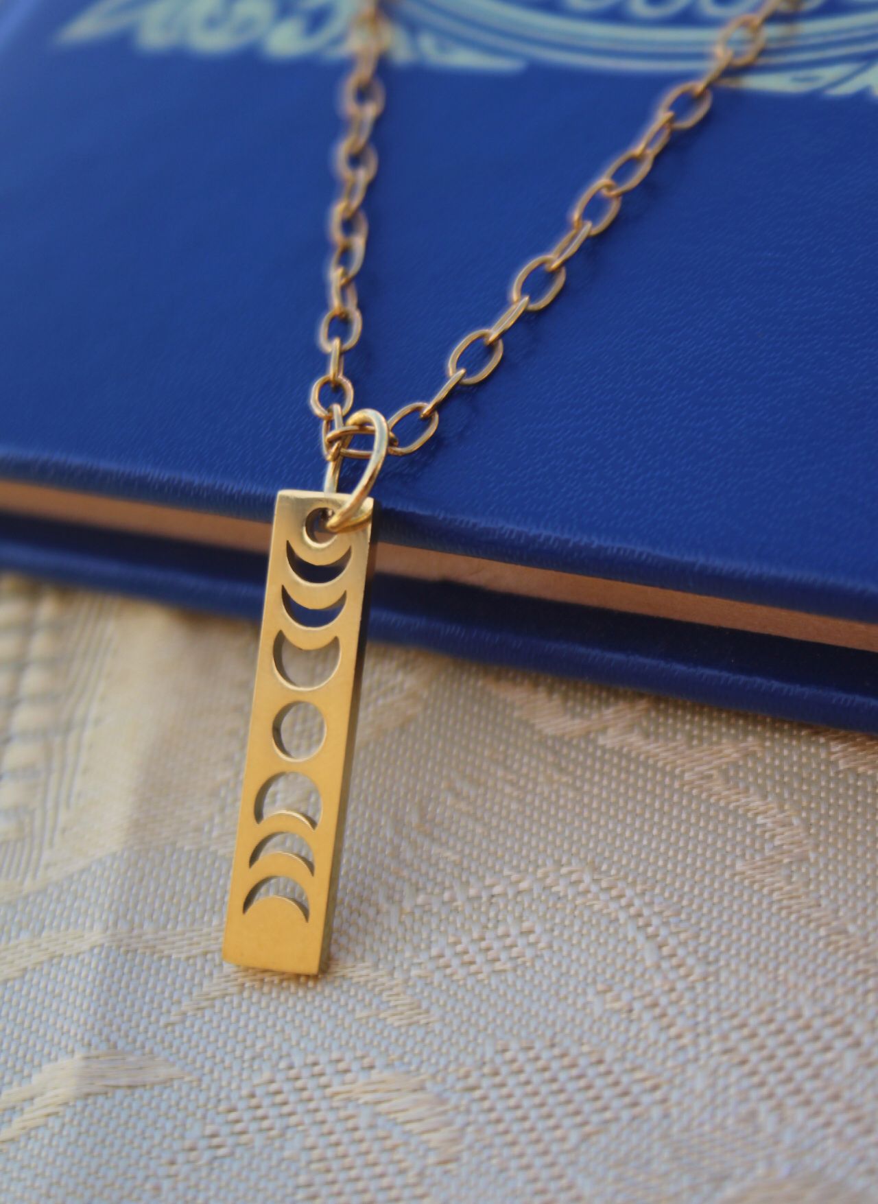 Moon Phase Necklace, Crescent Moon Necklace, Gold Celestial Necklace, Astrology Necklace,