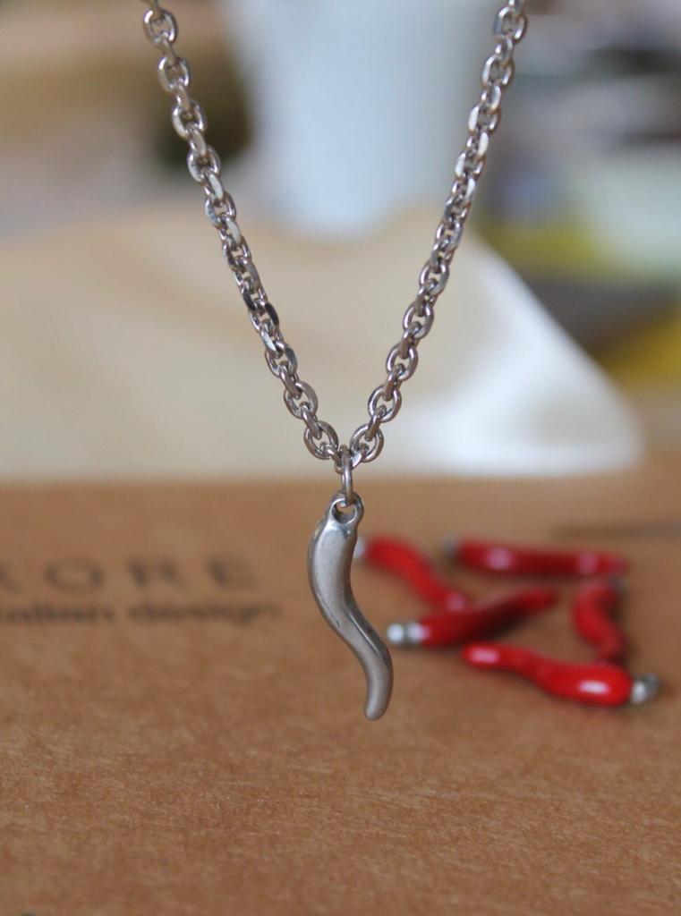 Classic Red Horn Necklace