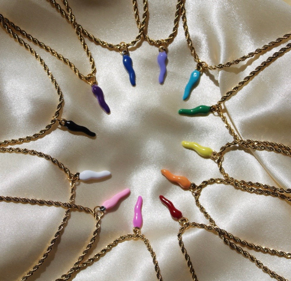 Colorful Horn Pendants