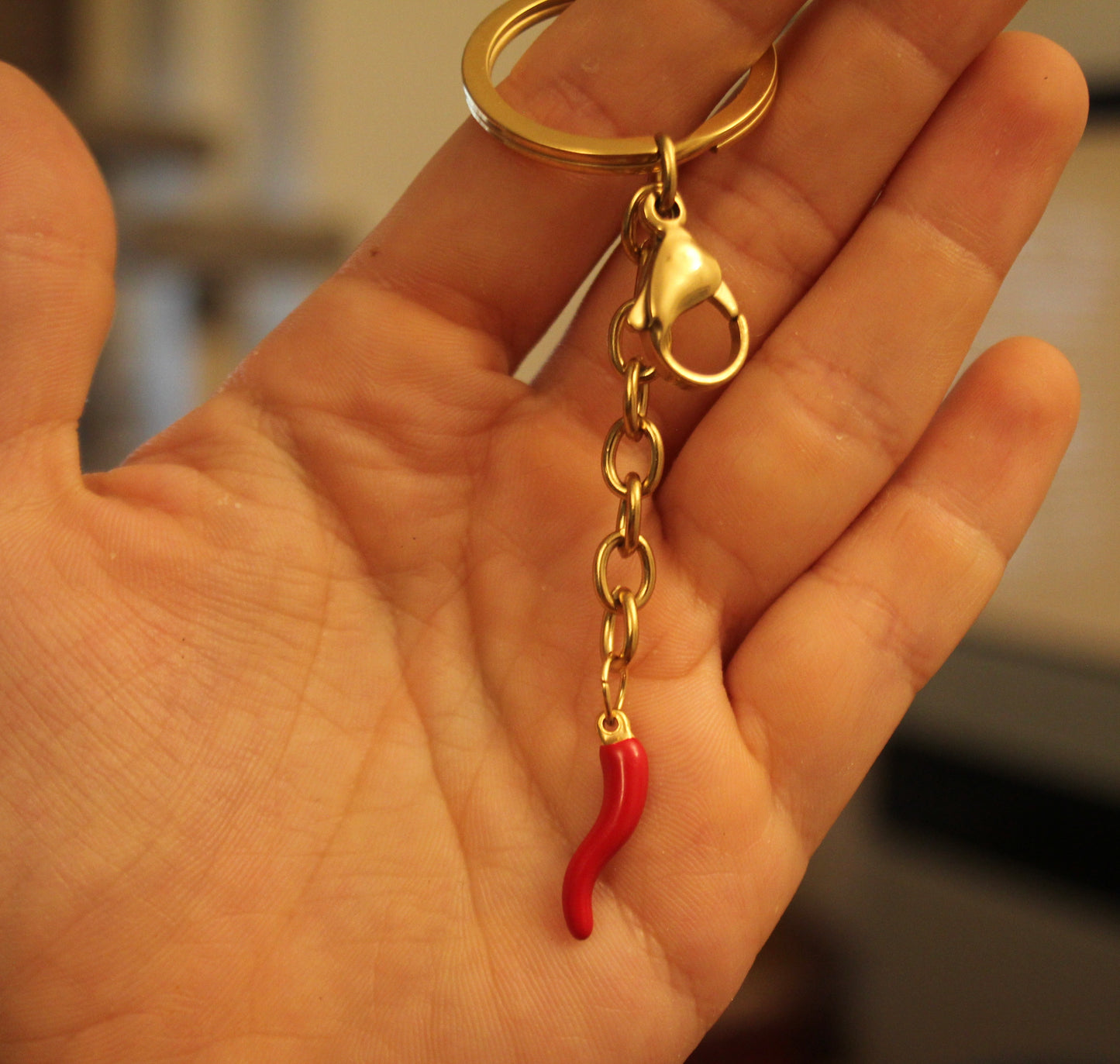 Custom Cornicello Keychain