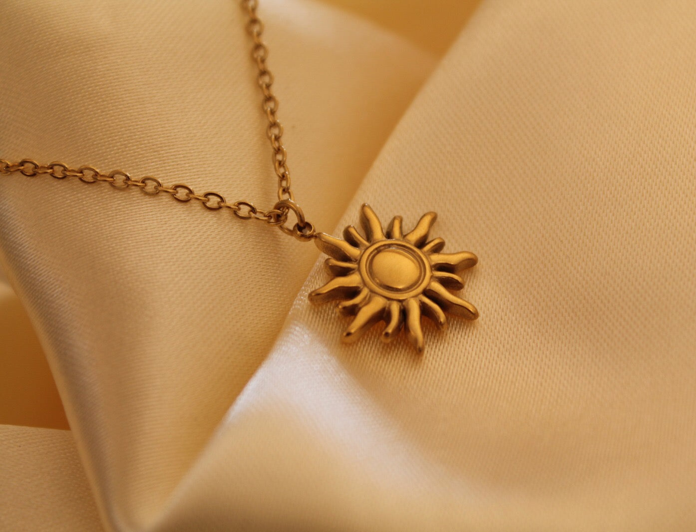 18k Gold Plated Sun Charm