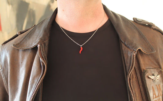 Classic Red Horn Necklace