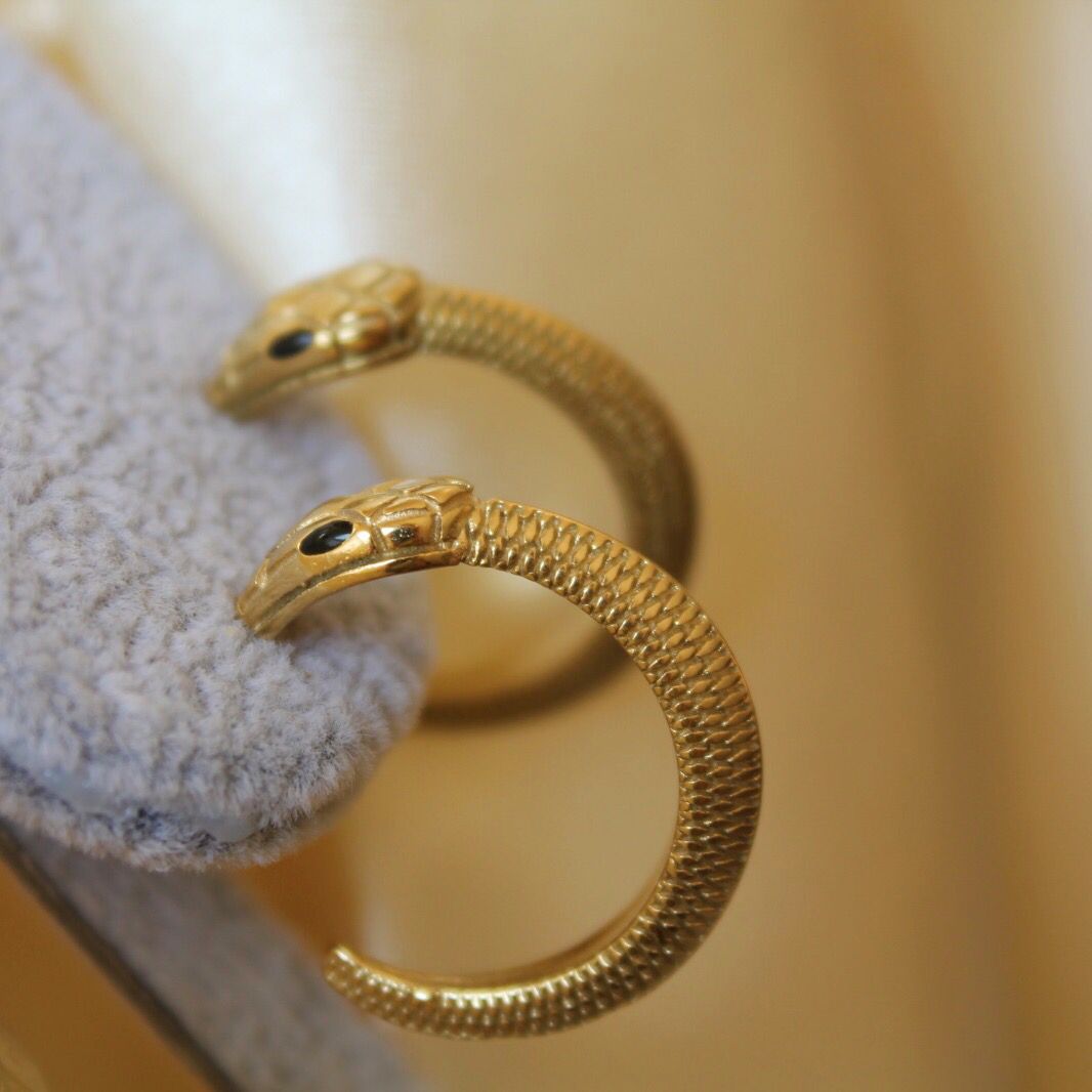 Snake Hoop Earrings