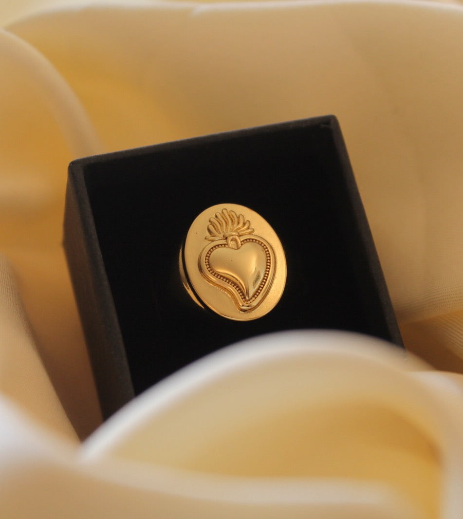 Sacred Heart Signet Ring