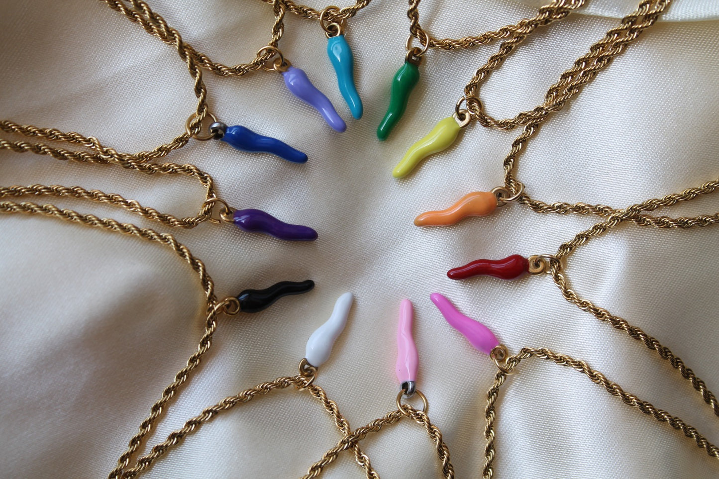 Colorful Horn Pendants