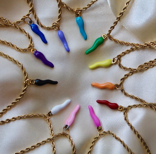 Colorful Horn Pendants