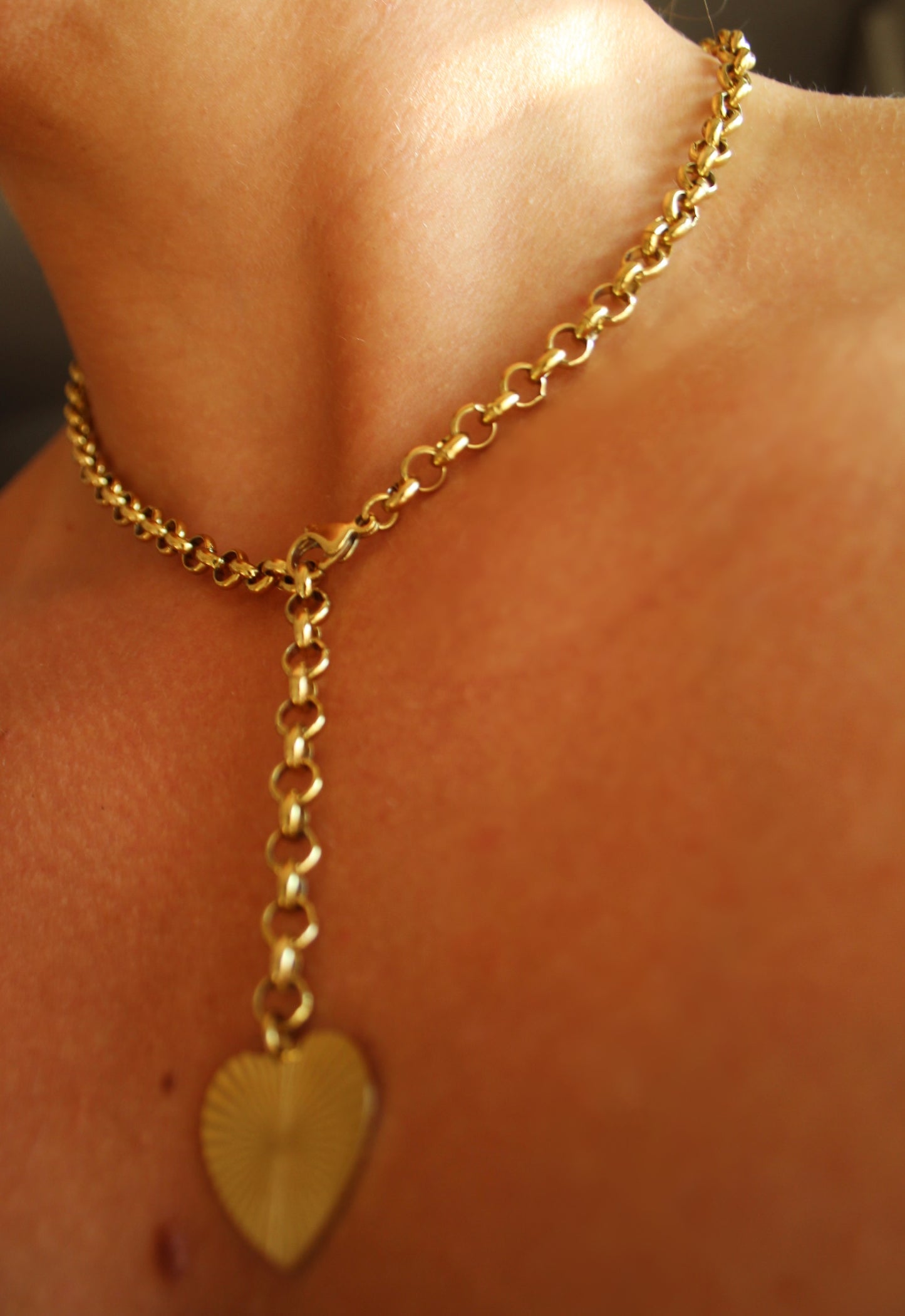 Sacred Gold Heart Necklace