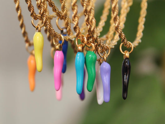 Colorful Horn Pendants