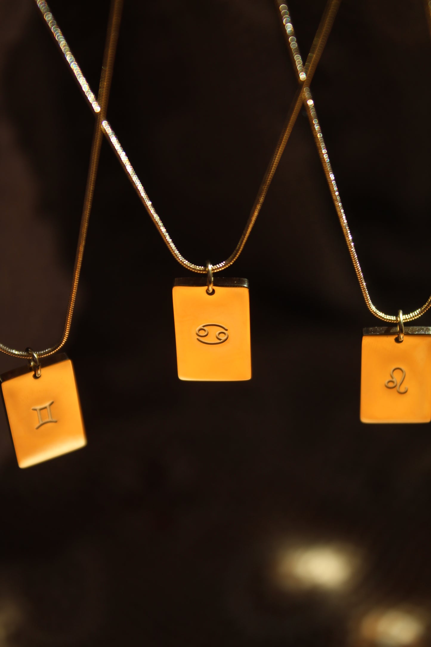 Horoscope Engraved Pendants 