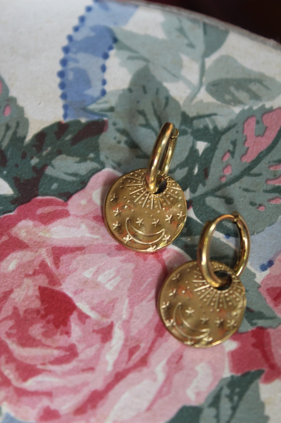 Little Sun, Little Moon | Sun & Moon Coin Earrings