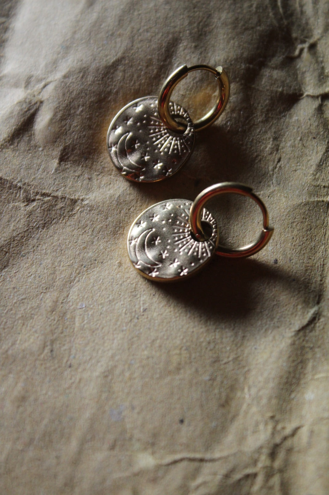 Little Sun, Little Moon | Sun & Moon Coin Earrings