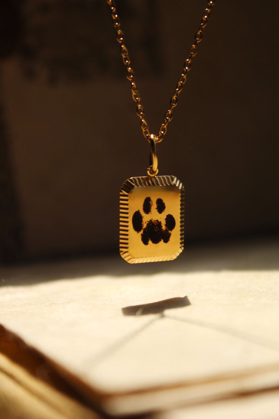 Custom Paw Print Necklace