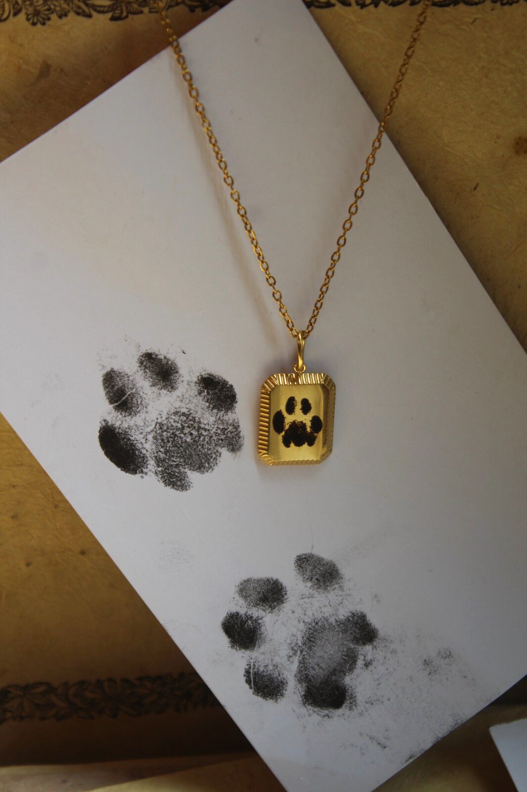 Custom Paw Print Necklace