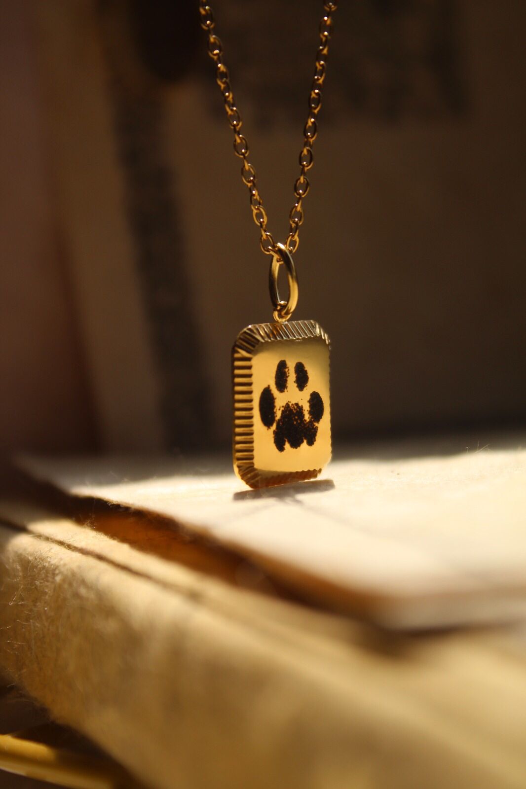 Custom Paw Print Necklace