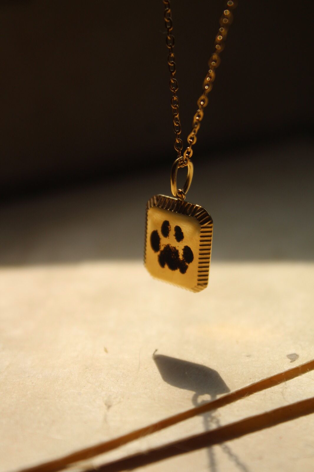 Custom Paw Print Necklace