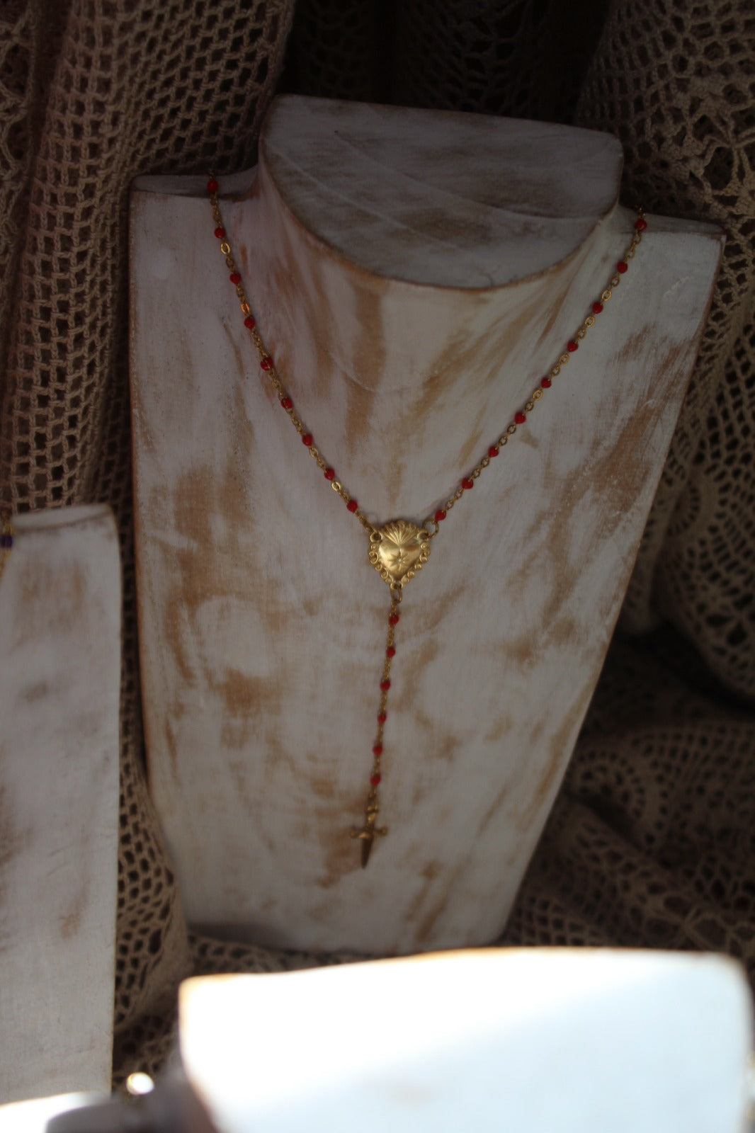 Cuore Trafitto | Handamde Sacred Heart Dagger Rosary