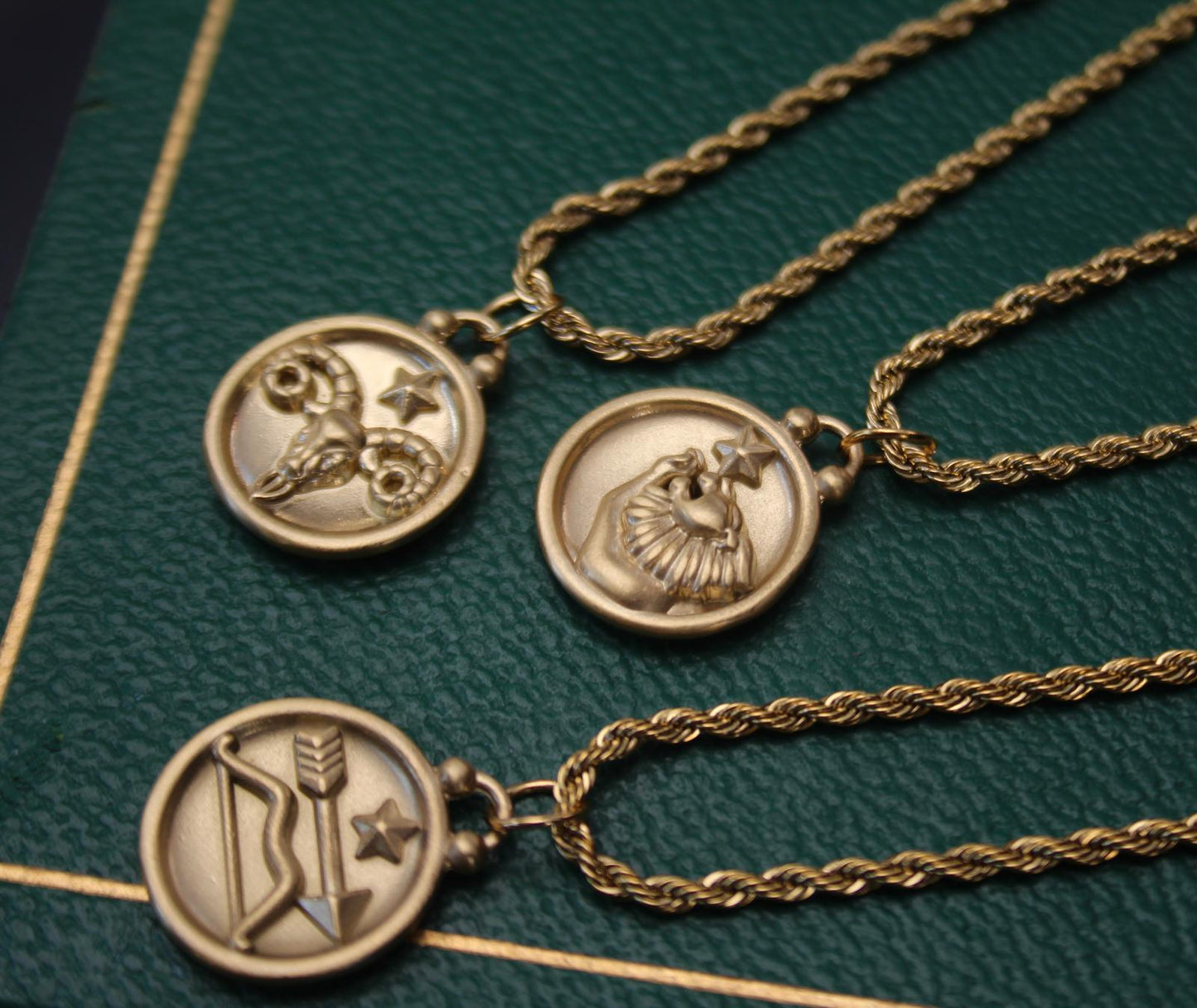 Zodiac Sign Necklace, Astrology Necklace, Star Sign Coin Stainless Steel Pendant, Constellation Necklace, Astrology Charm